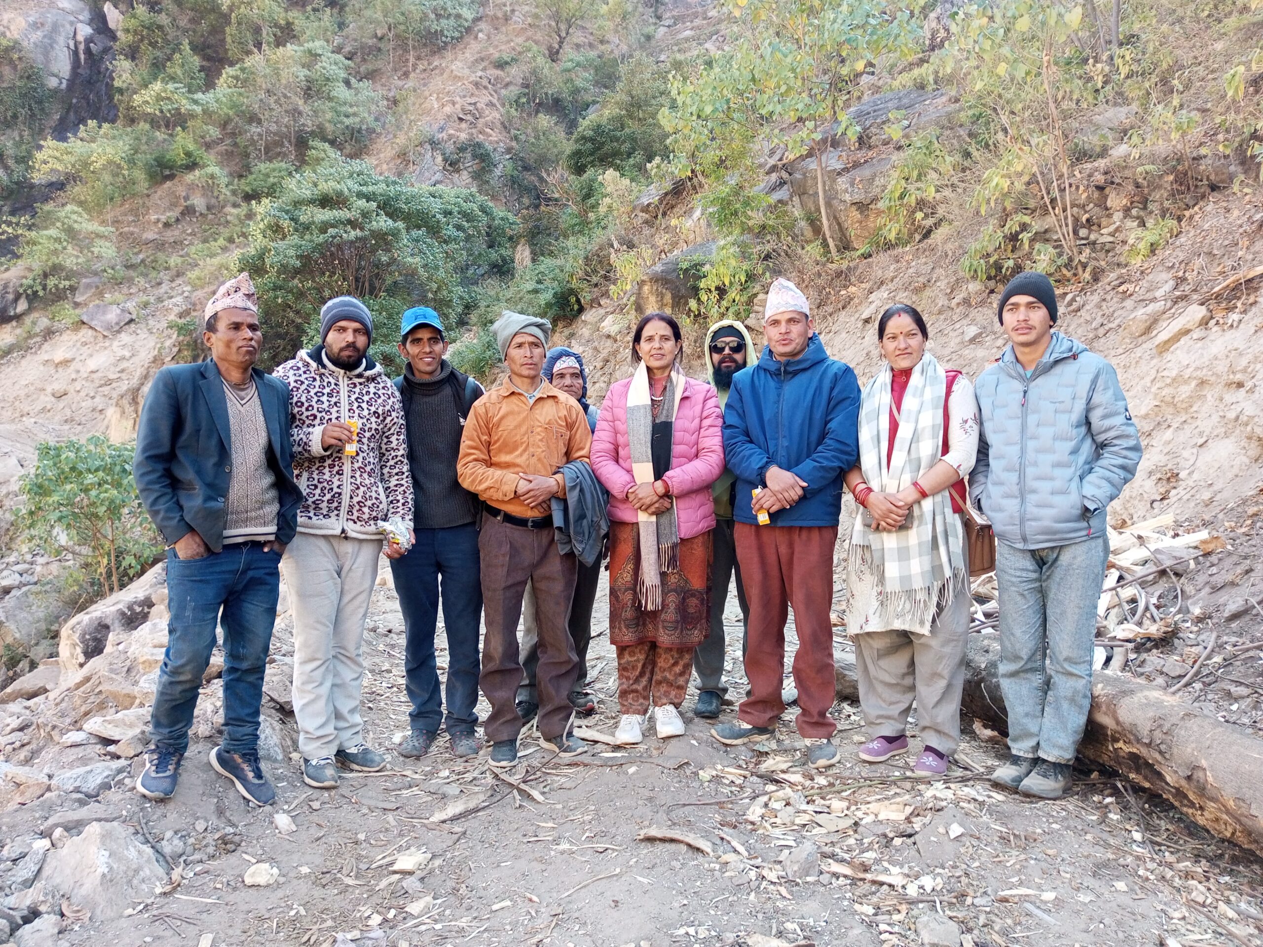 उपाध्यक्ष शाही द्ववारा निर्माणाधीन सेरी पान्तडी सडककाे अनुगमन